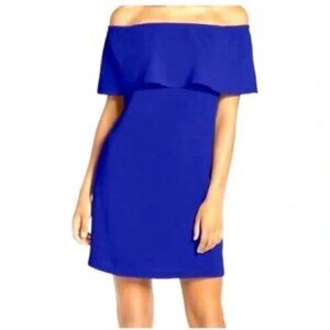 Bright Blue off the shoulder dress